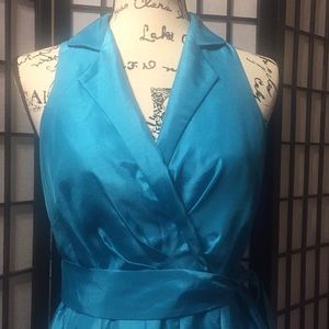 Evan-Picone Caribbean blue dress